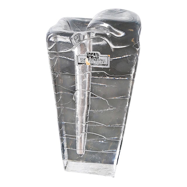 Vintage Glass Vase, 1970s For Sale