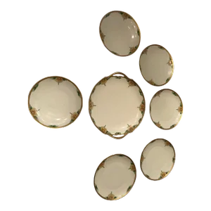 Early 20th Century Appetizer/Dessert Plates, Vienna Austria- Set of 7