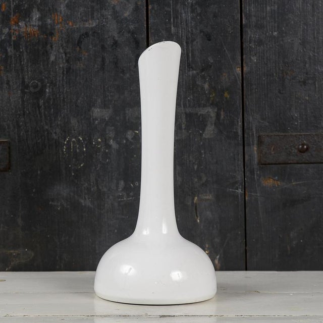 Vintage White Ceramic Vase from Rometti For Sale - Image 4 of 10