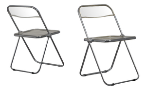 Plia Folding Chairs by Giancarlo Piretti for Castelli, Italy, 1970s, Set of 2
