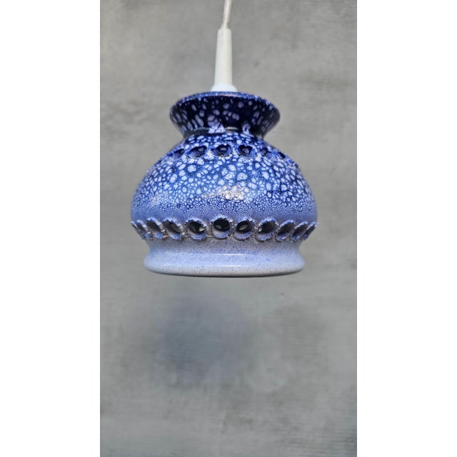 Vintage Ceramic Chandelier by Jette Helleroe for Axella, 1970s For Sale - Image 4 of 13