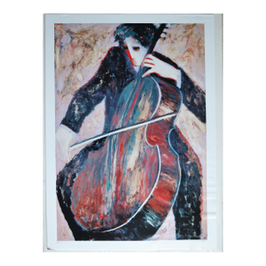 Limited Edition "The Cellist" Seriolithograph by Barbara Wood