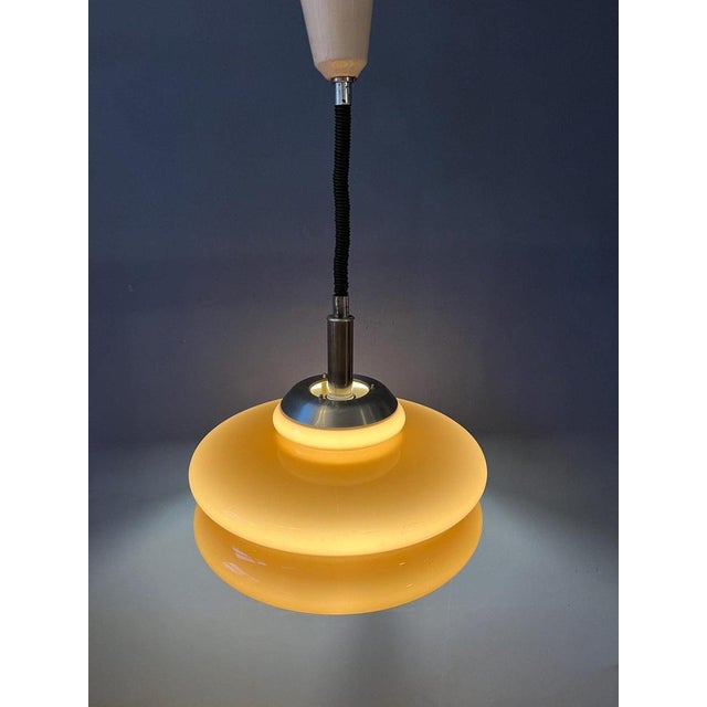 Vintage Space Age Pendant Lamp from Herda For Sale - Image 4 of 11