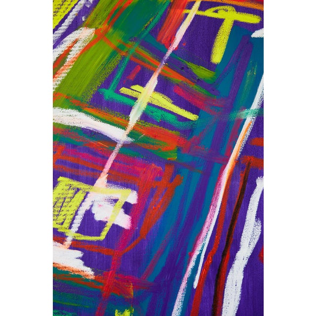 "Watching You Use Your Hand as a Hammer" Large Abstract Oil Painting by Simon Findlay For Sale - Image 17 of 18