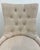 Transitional Tufted Linen Side Dining Chair For Sale In Atlanta - Image 6 of 7