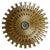 Large Gilded Triple Layered Sunburst Mirror, Spain, 1950s For Sale