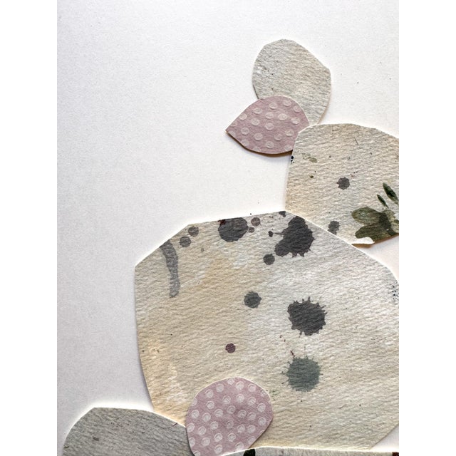 "Love Without Words 5" Original Mixed-Media Collage on Paper by Zac Woodiel For Sale In Little Rock - Image 6 of 9