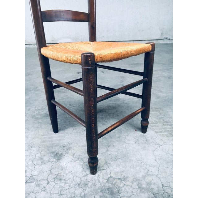 French Provincial Design Rush Dining Chairs, 1940s, Set of 8 For Sale - Image 9 of 18