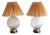 1970s Shell Form Glass Table Lamps - a Pair For Sale