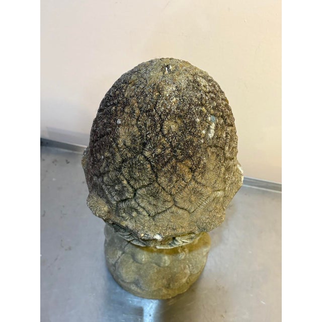 1970s-80s concrete artichoke garden statue. Some surface weathering to concrete throughout as shown. Otherwise excellent...