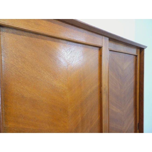 Wood Vintage Oak Wardrobe, 1960s For Sale - Image 7 of 18
