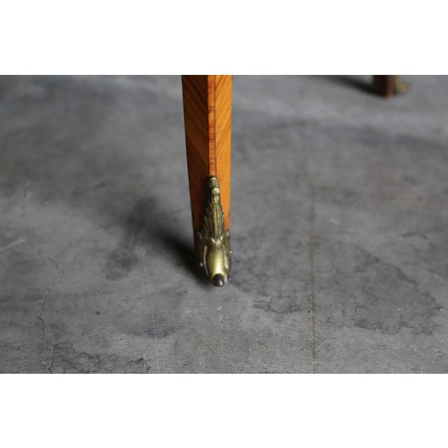 Antique French Louis XV Marble Top Nightstands For Sale - Image 6 of 8