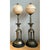 Vintage Brass and Alabaster Table Lamps - Pair For Sale In West Palm - Image 6 of 12