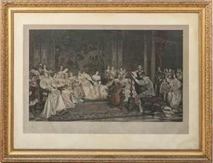 German Artist, Heart Sounds, Engraving, Framed