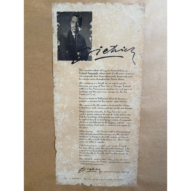 Large Signed Serigraph - Dietrich Grunewald “Joy” For Sale - Image 4 of 9
