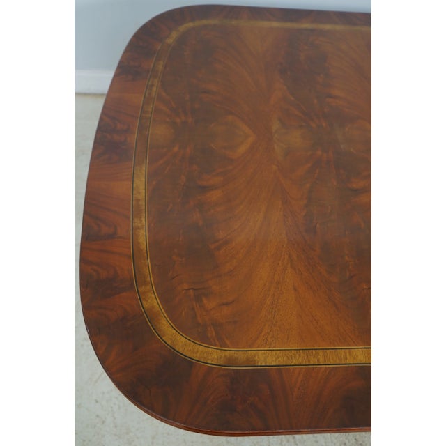 Henredon Henredon Natchez Collection Mahogany Dining Room Table For Sale - Image 4 of 12