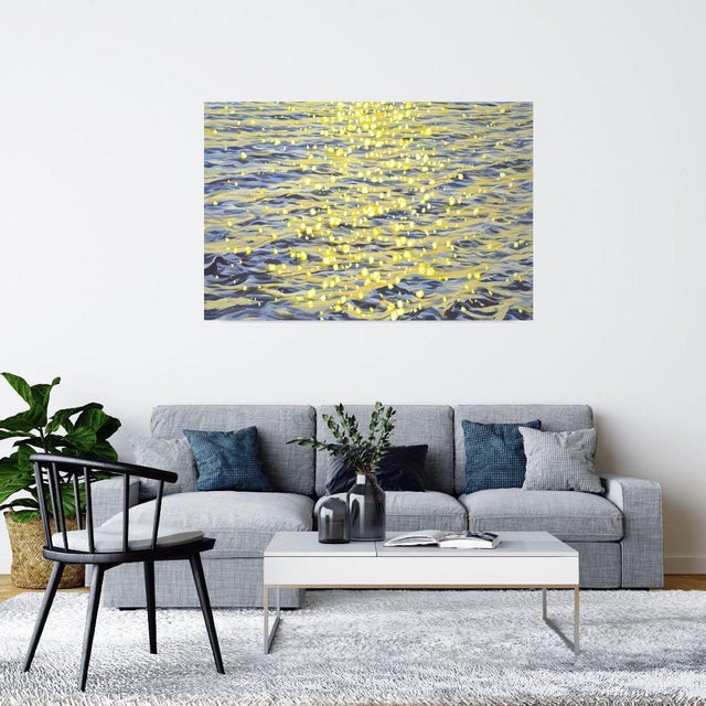 Glare on the Water 9.Original Modern Hand Painting For Sale - Image 10 of 10