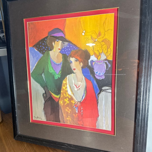 Itzchak Tarkay (1935-2012) was an Israeli artist renowned for his distinctive style, often depicting elegant women in...