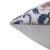 Art Deco Fabdivine Handcrafted Block Print Cushion Cover 16x16 Inch Thick Cotton White-Mandakini For Sale - Image 3 of 4