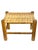 Early 20th Century Antique English Country House Woven Reed and Pine Stool For Sale - Image 5 of 17
