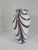 1980s Vintage MCM Carlo Moretti Murano Style Purple, White Swirl Art Glass Vase For Sale - Image 5 of 7