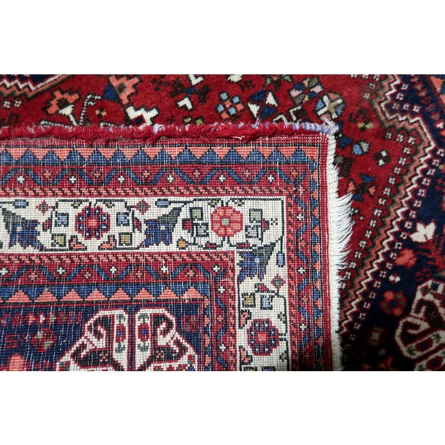 1920s, Antique Persian Qashqai Rug 4' X 5' For Sale In New York - Image 6 of 15