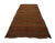 Brown handwoven vintage kilim rug from Kars region of Turkey. Approximately 50-60 years old. In very good condition