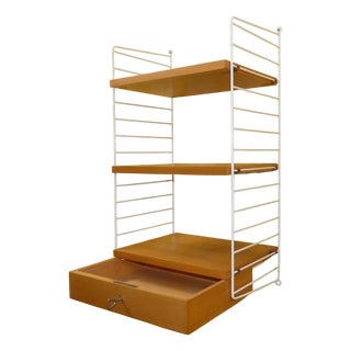 Mid-Century Modern Swedish Shelf Unit in Ash by Nisse Strinning for String, 1960s For Sale
