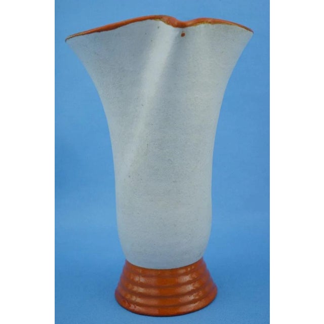 20th Century Art Deco Ceramic Vase with Futuristic Elements by Manlio Trucco for La Fenice, Albisola, Italy, 1920s For Sale - Image 10 of 18