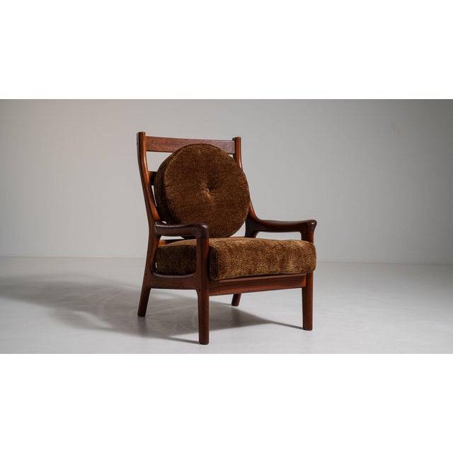 Tan 19th Century France Tan Wood Armchair For Sale - Image 8 of 11