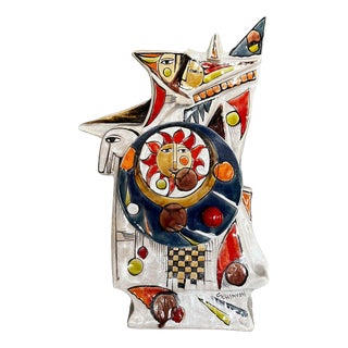 Large Sculptural Ceramic Vase from Schiavon For Sale