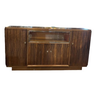 Art Deco Buffet in Macassar Ebony, 1940s For Sale