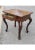 French Provincial Louis XV Style French Provincial Parquet Walnut Side Table For Sale - Image 3 of 10