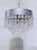 Vintage Tier Crystal Spear Chandelier With Hammered Chrome Crown For Sale - Image 9 of 9