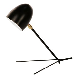 Mid-Century Modern Black Cocotte Table Lamp by Serge Mouille For Sale