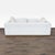 Cream West Elm Newport 3-Seat Modern Cream Sofa For Sale - Image 8 of 10