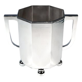 Art Deco Silver Cooler on Ball Feet by Hugo Boehm, Germany, 1930s For Sale