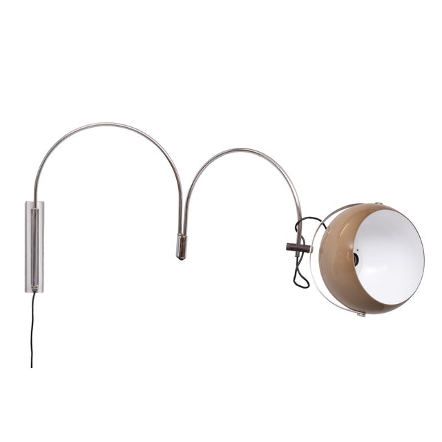 Space Ace Double Arc Wall Lamp from Dijkstra Lampen, 1970s For Sale - Image 4 of 11