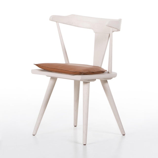 Contemporary Four Hands Ripley Dining Chair - Whiskey Saddle, Off White For Sale - Image 3 of 10