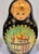 Vintage Hand-Painted Russian Matryoshka Nesting Dolls, 5-Piece Moscow Landmark Set, Black Lacquer & Gold For Sale - Image 10 of 13