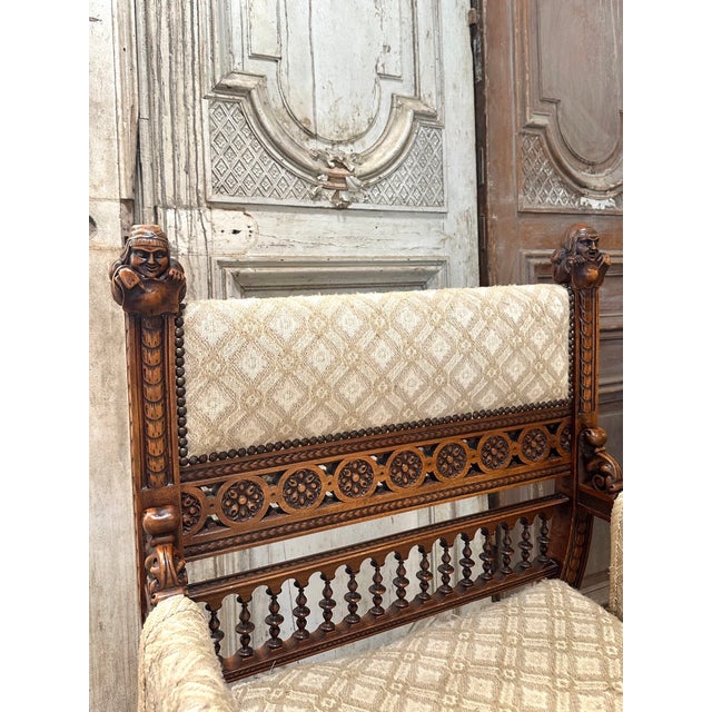 Renaissance Castle Armchairs, France, 1880, Set of 2 For Sale - Image 6 of 13