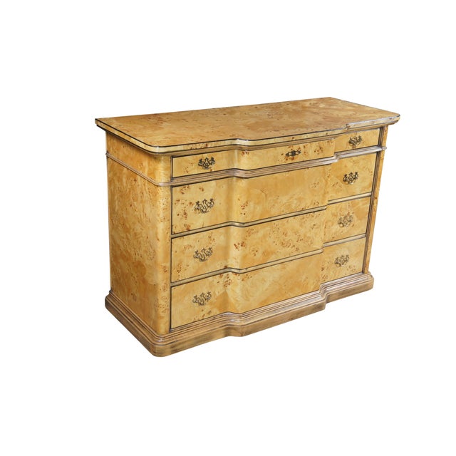Late 20th Century Italian Commode, circa 1970. Drawing inspiration from Louis XVI & Biedermeier styling. Features a...