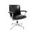 A smart, stylish and extremely comfortable vintage leather and chrome swivel desk chair. This was made in Germany by...