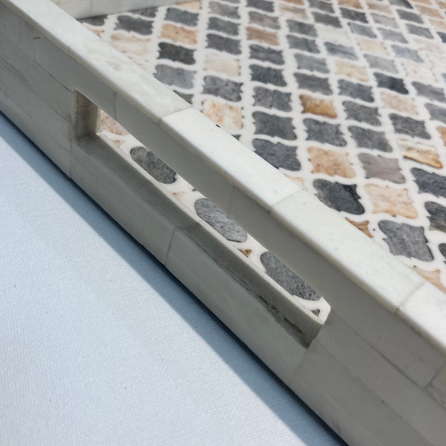 2010s Inlaid Decorative Tray For Sale - Image 5 of 7