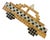 Vintage 80s Dorothy Bauer Rhinestone Yellow Taxi Cab Brooch Pin For Sale