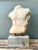 Vintage Stone Torso Sculpture on Cement Base For Sale - Image 4 of 12