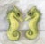 Vintage pair of MCM Ceramic Seahorse wall scones that also can be used as a planter. These actually from my own house...