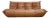 Togo Three-Seater Sofa in Dark Cognac Leather by Michel Ducaroy for Ligne Roset For Sale