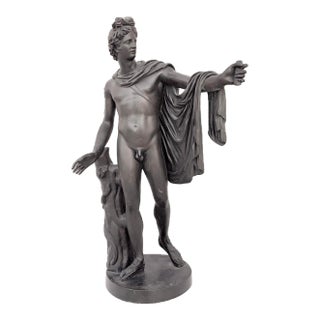 Large 19th Century Grand Tour Bronze Sculpture of Apollo Belvedere For Sale