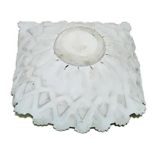 Late 19th Century Bavarian Molded Lattice & Ruffled Edge Porcelain Centerpiece Bowl For Sale In Las Vegas - Image 6 of 6